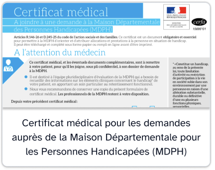 Certificat medical demande mdph a remplir cmi rqth aah pch