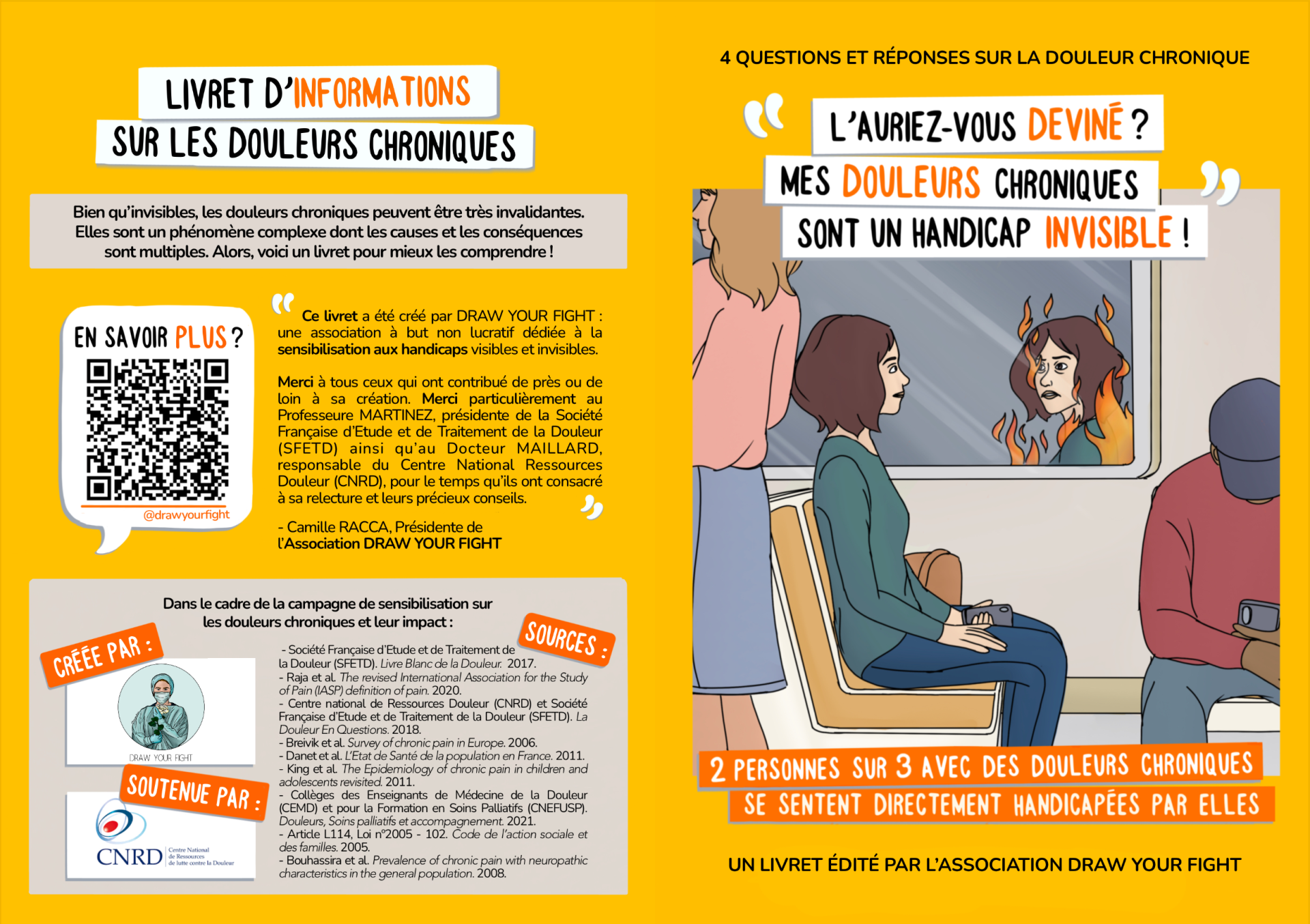 Couverture livret informations douleur chronique