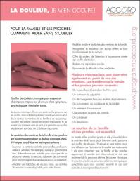 Fiche : “Pour la famille et les proches”