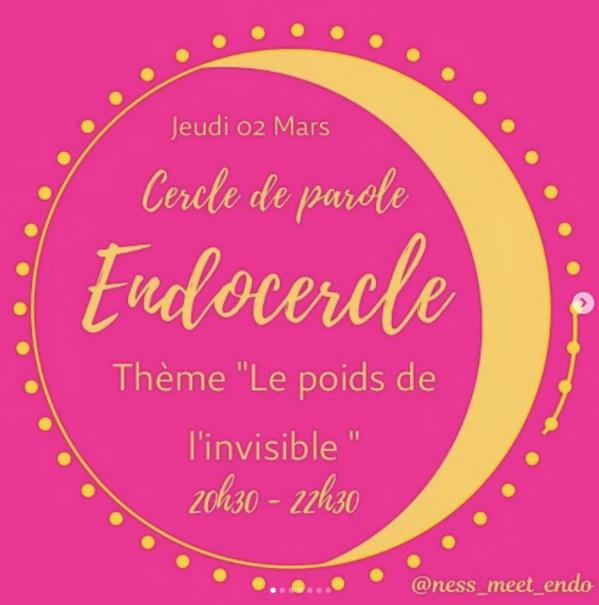 Illustartion : cercle de parole du 2 mars 2023 : Endocercle avec pour thème 