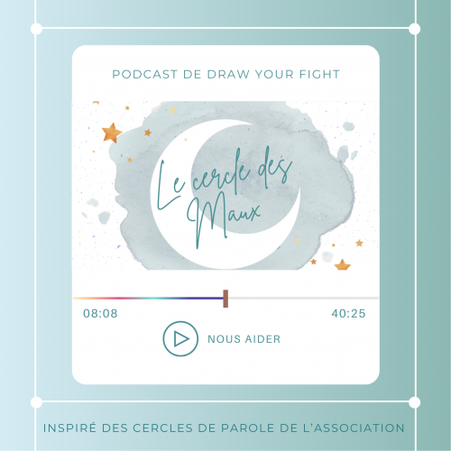 Illustration : Couverture du podcast de draw your fight 