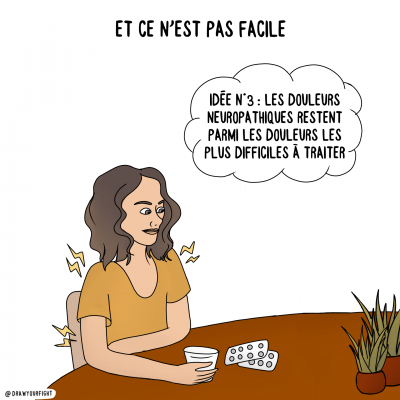 Illustration sur la difficulté de traitement des douleurs neuropathiques