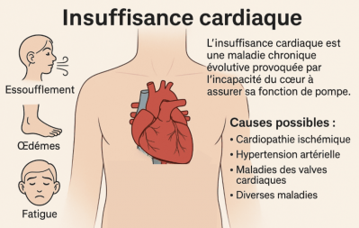 Insuffisance cardiaque fiche information patient schema