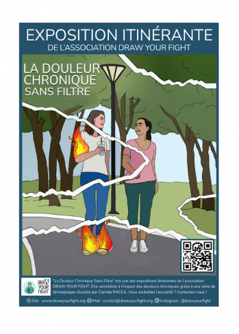 La douleur chronique sans filtre exposition draw your fight