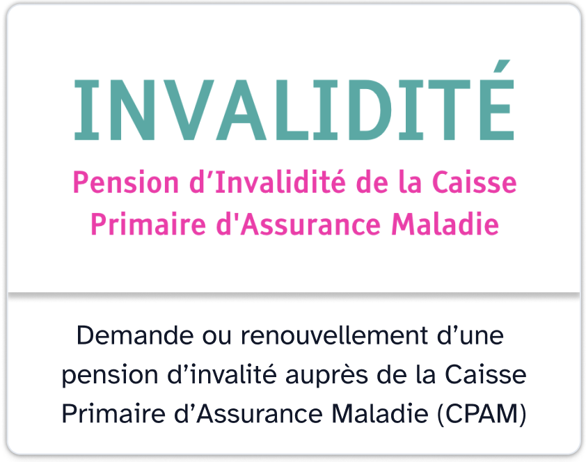 Liste documents a fournir pour demande invalidite