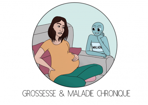 Entête : Maladie chronique et grossesse handicap fiche santé