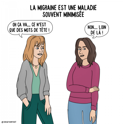 La migraine est une maladie chronique souvent minimisée, comme si ce n'était que de simples maux de tête sans douleur et conséquences