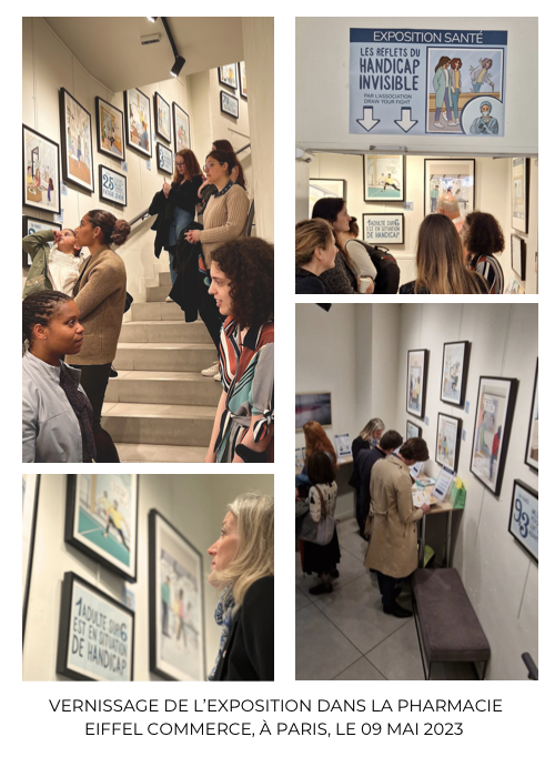 Vernissage exposition association draw yourfight handicap invisible