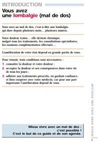 Vous avez une lombalgie mal de dos